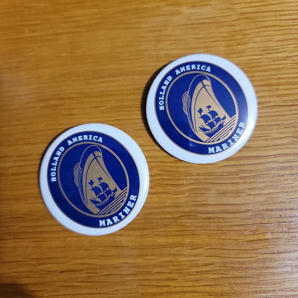 Holland American Mariner Pins Set of 2